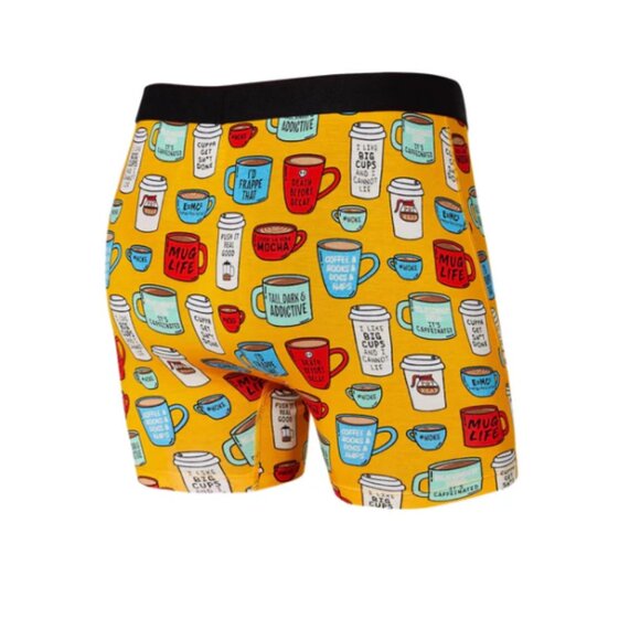 SAXX ULTRA Boxer Briefs with Fly “Mug Life" - Picture 2 of 4